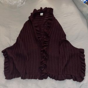 Top It Off Chocolate Poncho